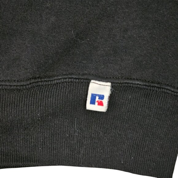 VTG 90s Yorkwood Basketball Sweatshirt Black Russell Athletics Sz XL Made In USA - Picture 7 of 10